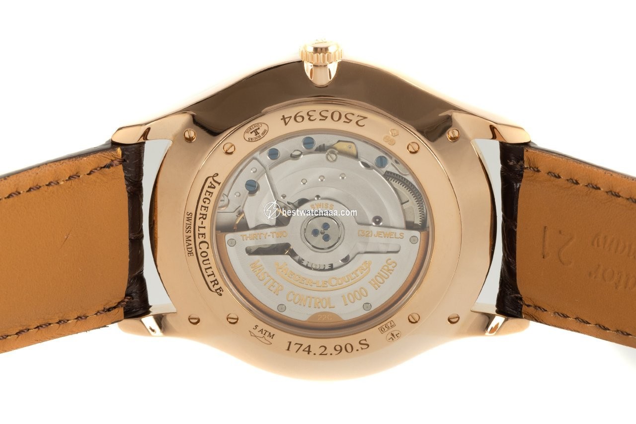 IMG_9081 Jaeger-LeCoultre Master Ultra Thin Mens watch Unisex Automatic Yellow gold 174.2.90.S Replica 7