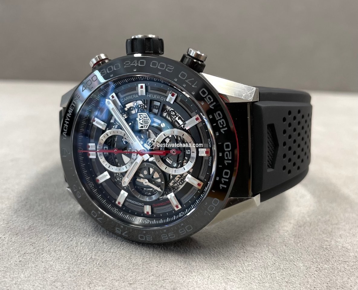 IMG_9081 TAG Heuer Carrera Calibre HEUER 01 Mens watch Unisex Automatic Steel CAR2A1Z-0 Replica 7