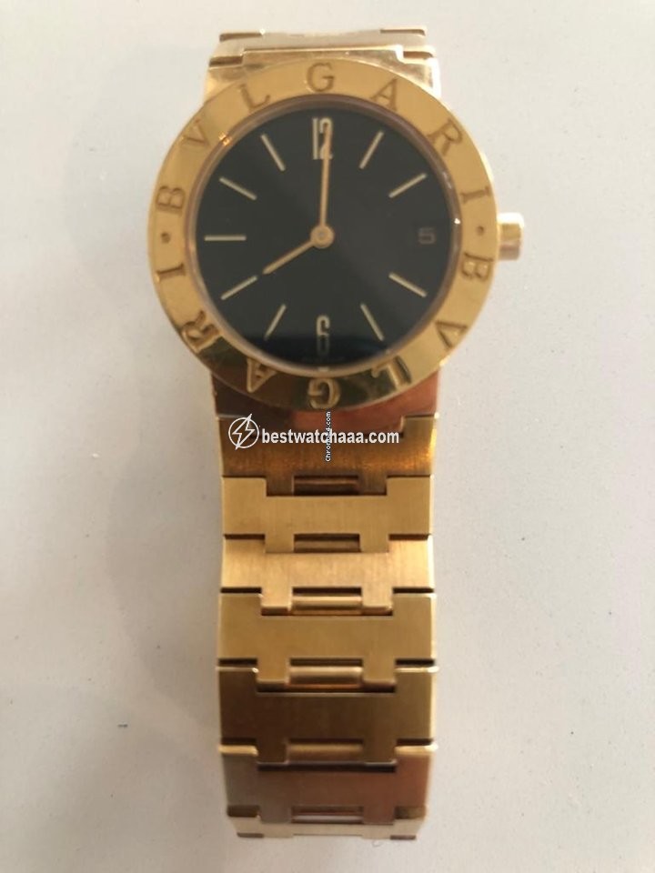 IMG_9081 Bulgari Mens watch Unisex Quartz Yellow gold F 66592 Replica 7