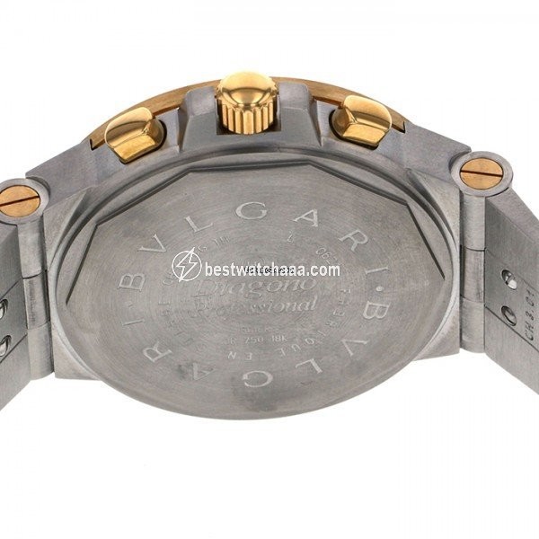 IMG_9081 Bulgari Diagono Automatic Gold Steel CH40SGDTA Replica 7