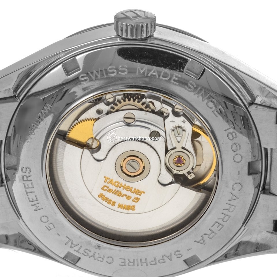 IMG_9081 TAG Heuer Carrera Calibre 5 Mens watch Unisex Automatic Steel WV211B Replica 7