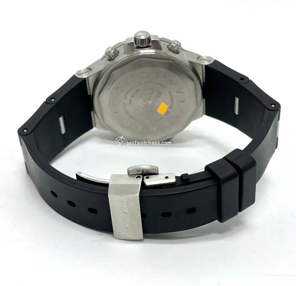 IMG_9081 Bulgari Diagono Mens watch Unisex Automatic Steel GMT40SFB Replica 7