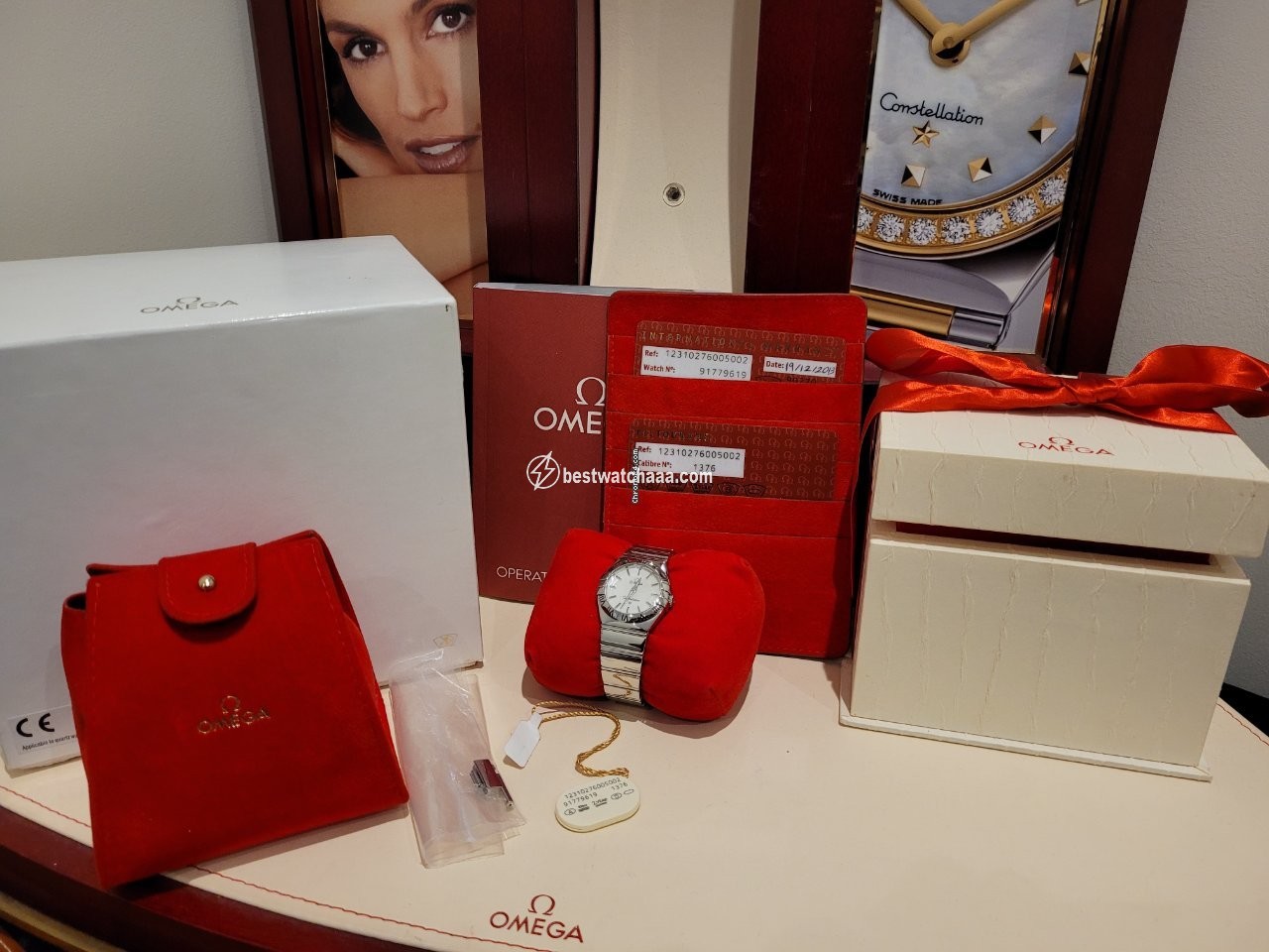 IMG_9081 Omega Constellation Quartz Womens watch Quartz Steel 123.10.27.60.05.002 Replica 7