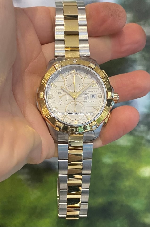 IMG_9081 TAG Heuer Aquaracer Mens watch Unisex Automatic Gold Steel CAP2120.BB0834 Replica 7