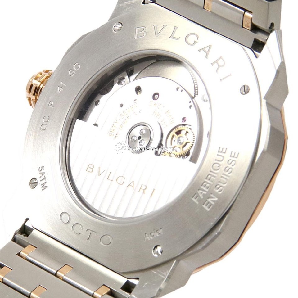 IMG_9081 Bulgari Mens watch Unisex Automatic OCP41SG OC41BSPGD Replica 7