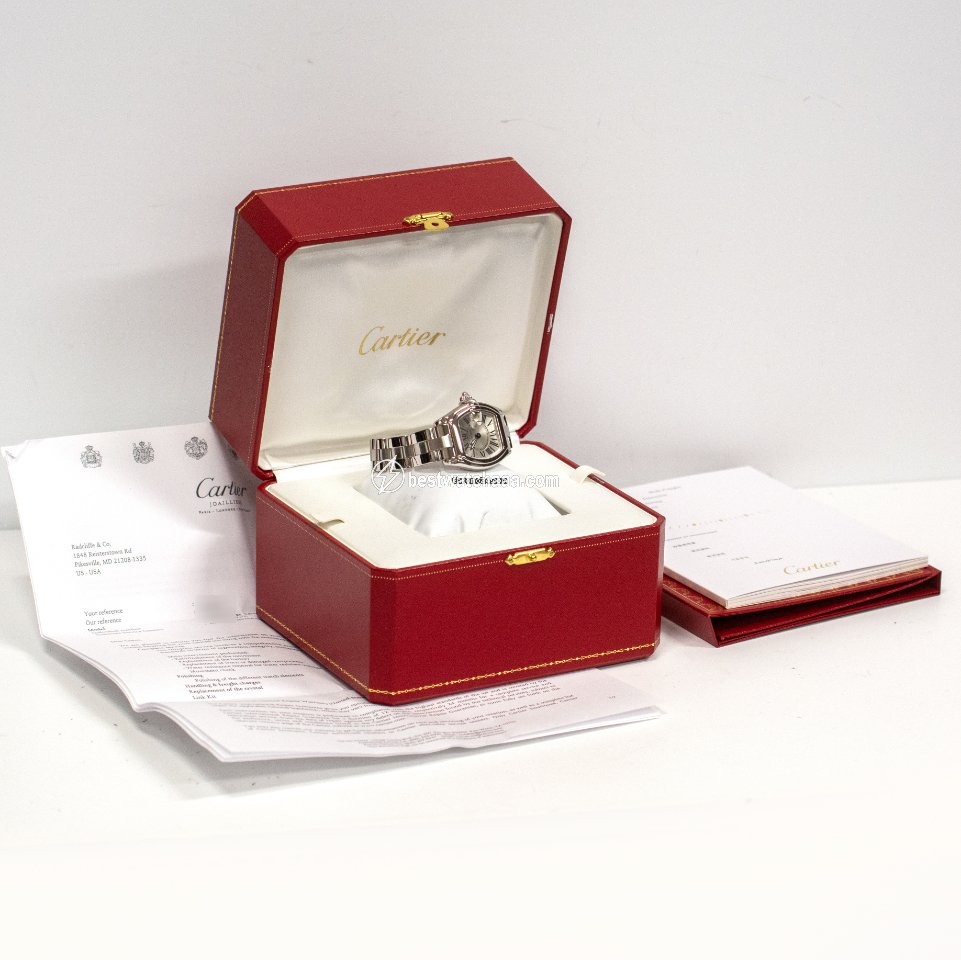 IMG_9081 Cartier Roadster Womens watch Quartz Steel W62016V3 2675 Replica 7