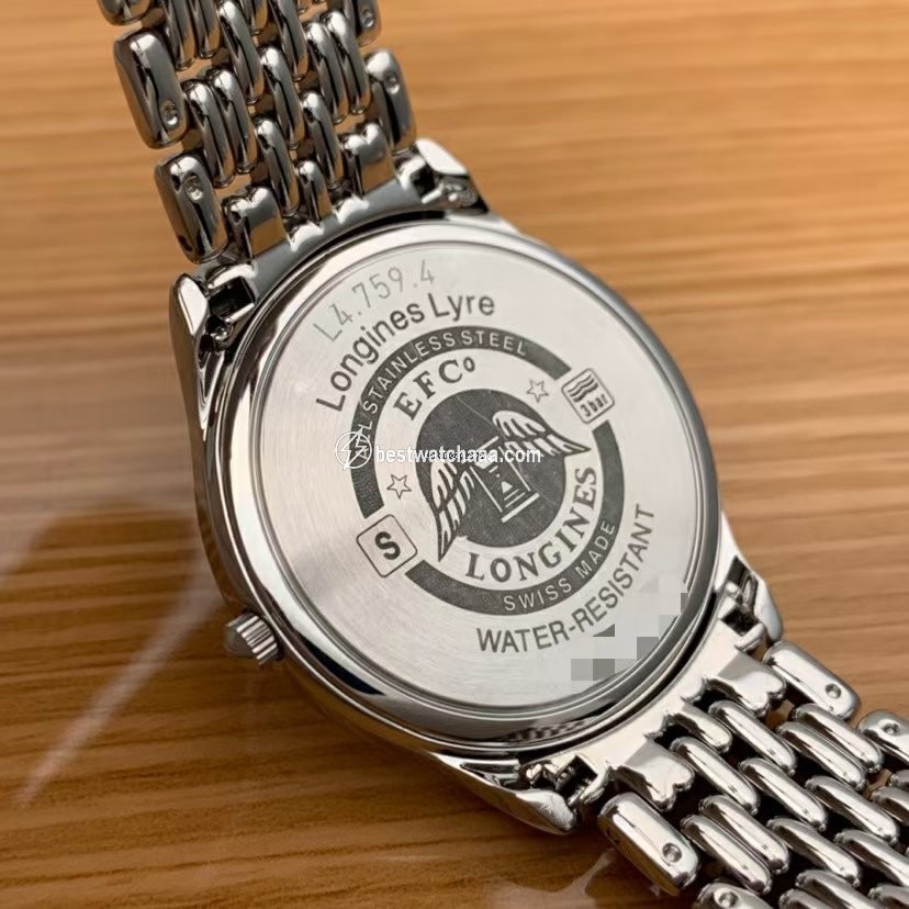 IMG_9081 Longines Lyre Mens watch Unisex Quartz Steel l4.759.4.12.6 Replica 7