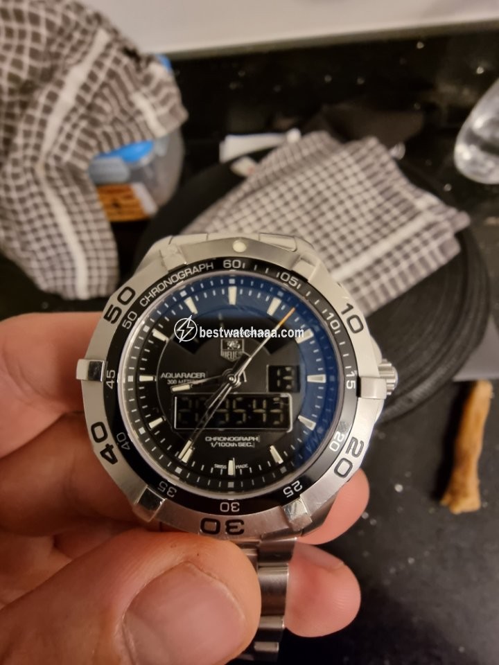 IMG_9081 TAG Heuer Aquaracer 300M Mens watch Unisex Quartz CAF1010-0 Replica 7