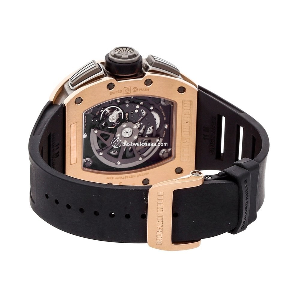 IMG_9081 Richard Mille RM 011 Mens watch Unisex Automatic Rose gold RM 11-02 Replica 7