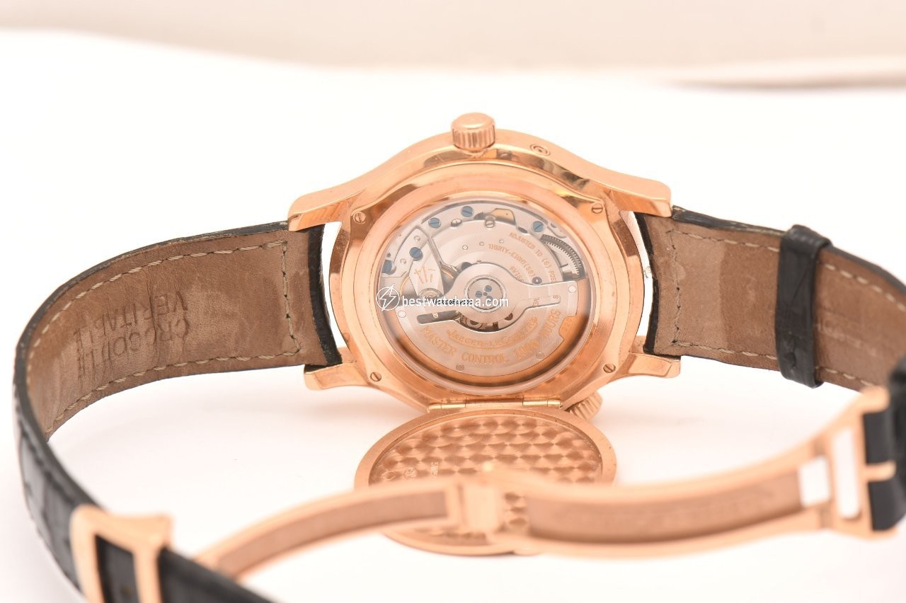 IMG_9081 Jaeger-LeCoultre Master Geographic Mens watch Unisex Automatic Red gold 142.2.92 Replica 7