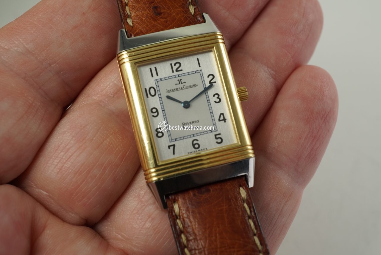 IMG_9081 Jaeger-LeCoultre Reverso Classique Mens watch Unisex Quartz Gold Steel 250.5.08 Replica 7