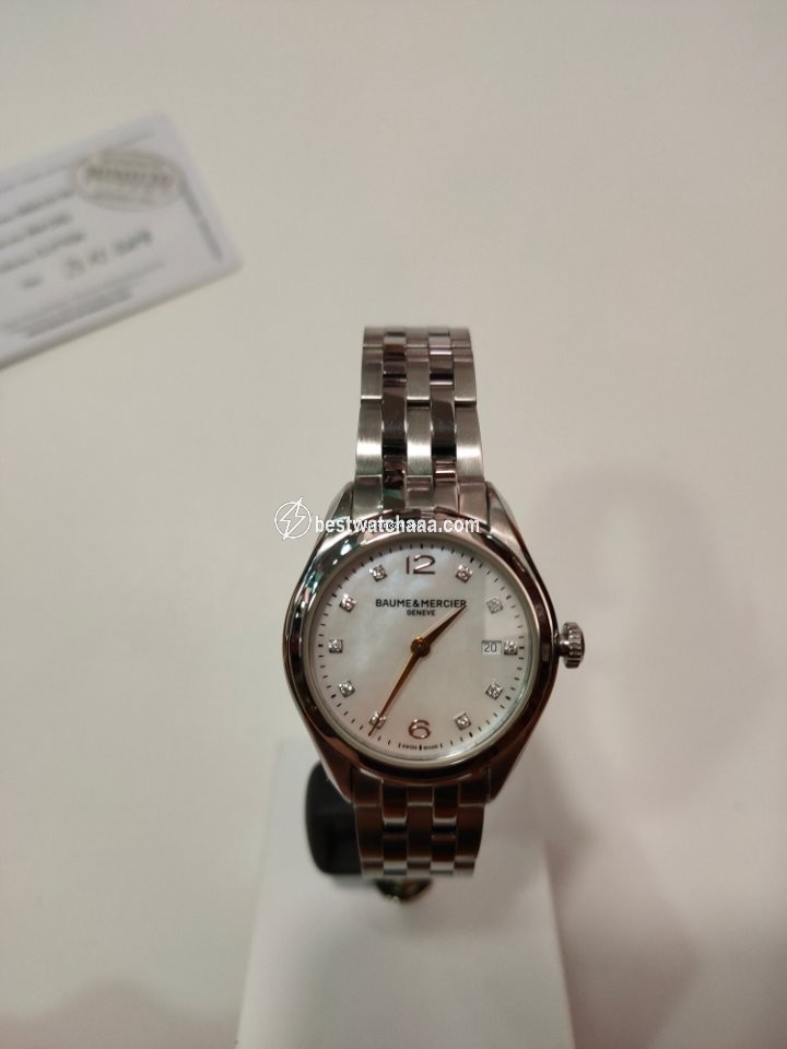 IMG_9081 Baume & Mercier Clifton Womens watch Quartz Steel M0A10176 Replica 7