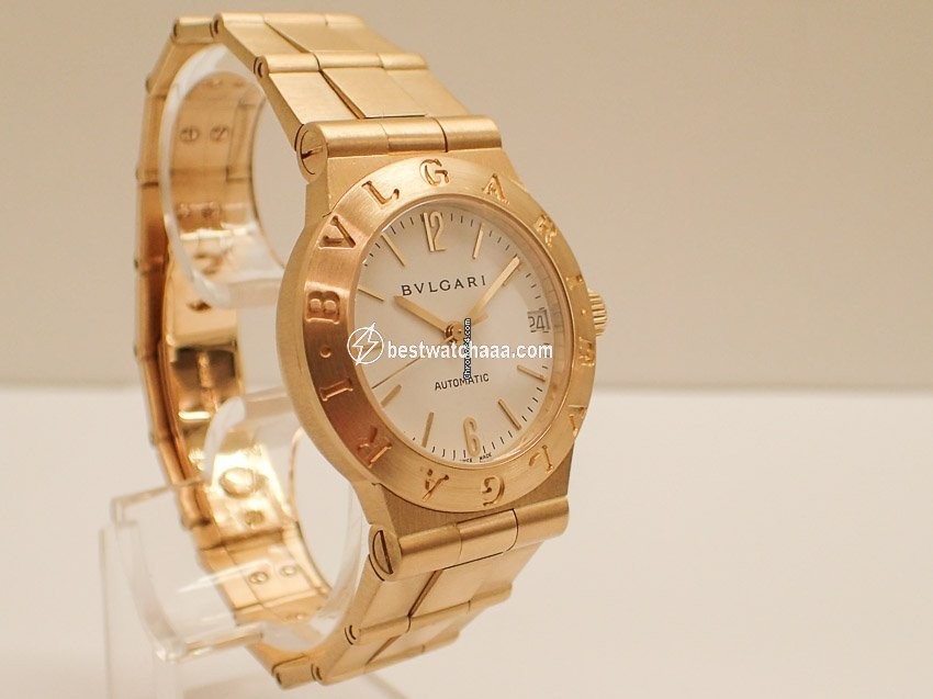 IMG_9081 Bulgari Diagono Womens watch Automatic Yellow gold LCV 29 G Replica 7