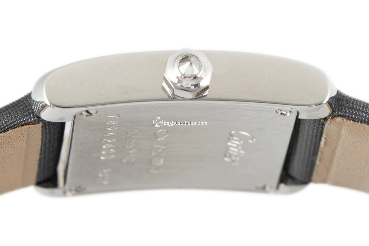 IMG_9081 Cartier Tank Francaise Womens watch Quartz White gold 2517 Replica 7