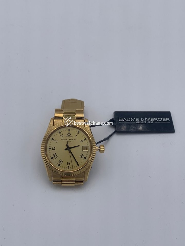 IMG_9081 Baume & Mercier Quartz Yellow gold 63193 Replica 7