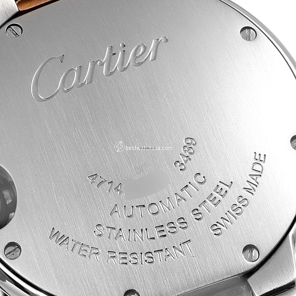 IMG_9081 Cartier Ballon Bleu 33mm Womens watch Automatic Steel W6920098 Replica 7