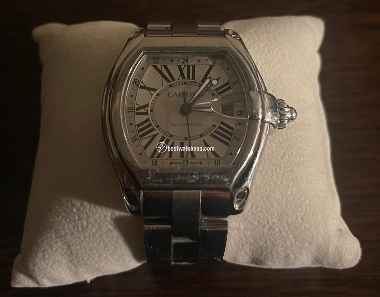 IMG_9081 Cartier Roadster Mens watch Unisex Automatic Steel W62032X6 Replica 7