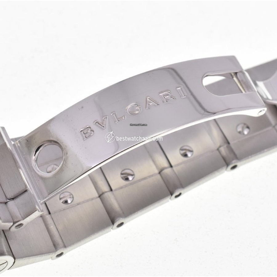 IMG_9081 Bulgari Diagono Mens watch Unisex Automatic White gold CHW35G AUTO Replica 7