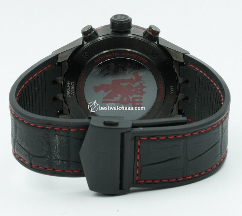 IMG_9081 TAG Heuer Carrera Calibre HEUER 01 Mens watch Unisex Automatic Ceramic CAR2A1J.FC6400 Replica 7