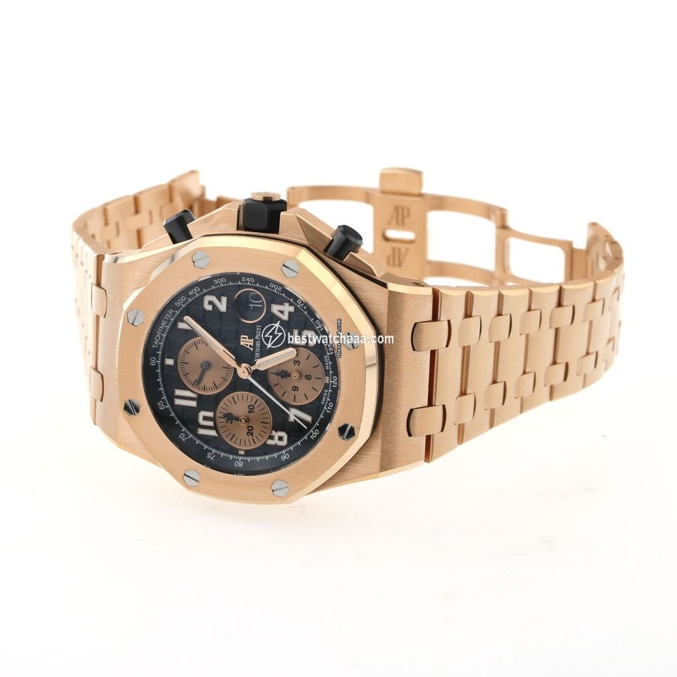 IMG_9081 Audemars Piguet Royal Oak Offshore Chronograph Automatic Rose gold 26470OR Replica 7