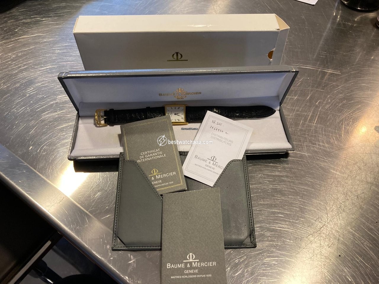 IMG_9081 Baume & Mercier Mens watch Unisex Manual winding Yellow gold 37342 Replica 7