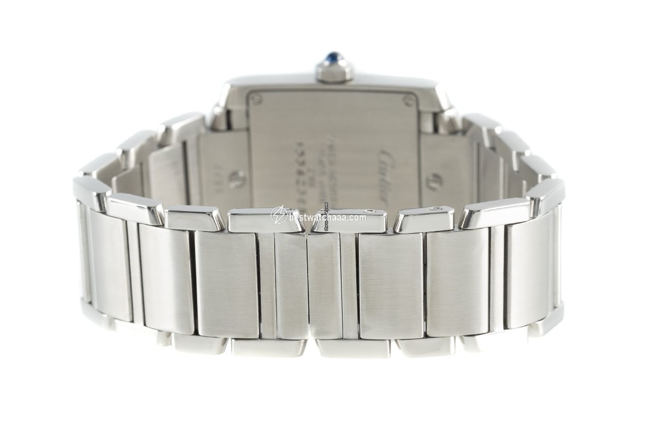 IMG_9081 Cartier Tank Francaise Womens watch Quartz Steel 2301 Replica 7