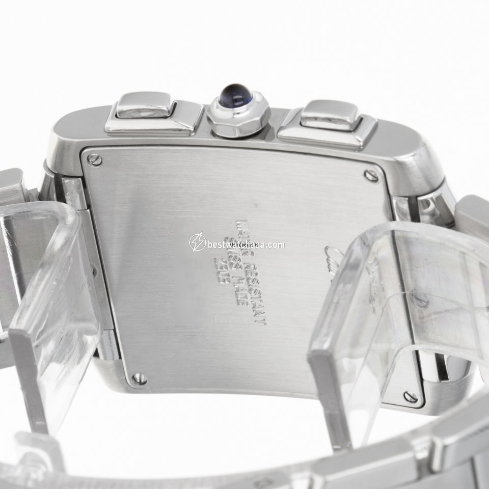 IMG_9081 Cartier Tank Francaise Mens watch Unisex Quartz Steel W51001Q3 2303 Replica 7