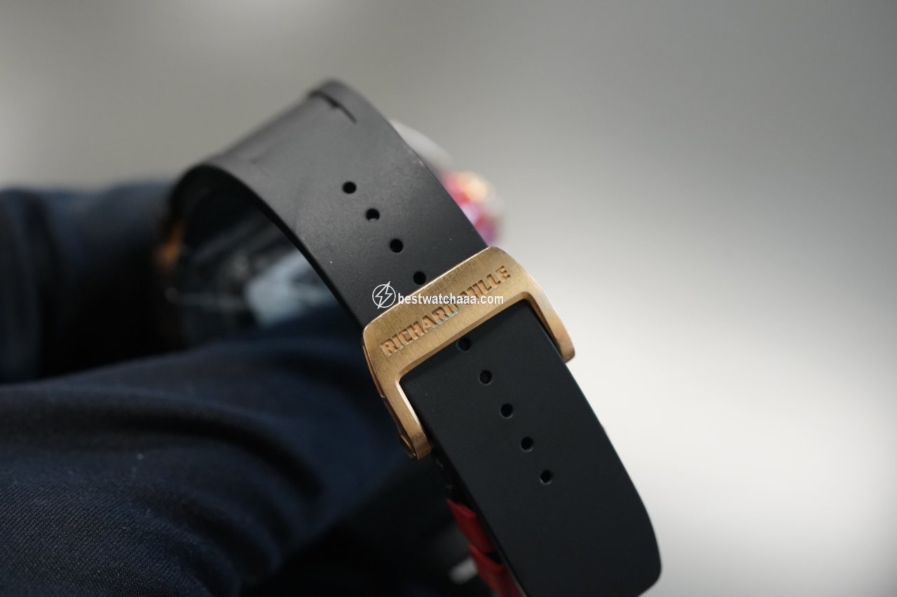 IMG_9081 Richard Mille RM 011 Mens watch Unisex Automatic Carbon RM011 NTPT Replica 7