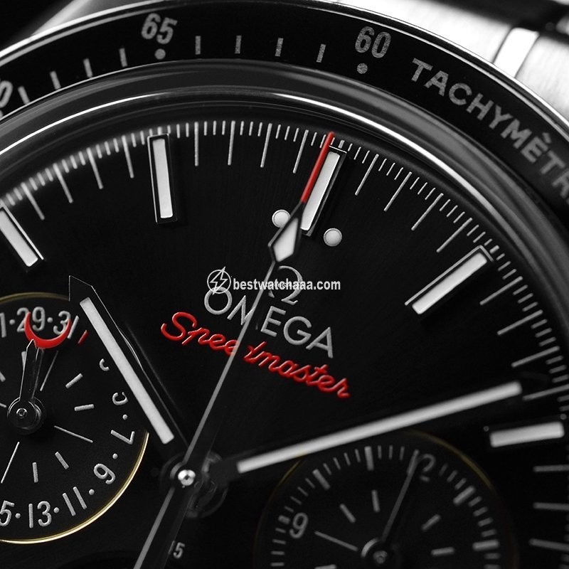 IMG_9081 Omega Speedmaster Professional Moonwatch Moonphase Mens watch Unisex Steel 304.30.44.52.01.001 Replica 7
