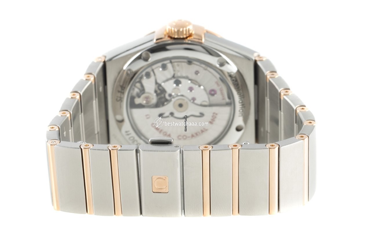 IMG_9081 Omega Constellation Day-Date Mens watch Unisex Automatic Gold Steel 123.20.38.22.02.001 Replica 7