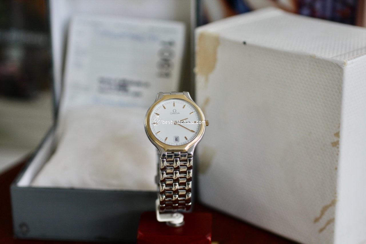 IMG_9081 Omega De Ville Mens watch Unisex Quartz Gold Steel Vintage Deville Replica 7