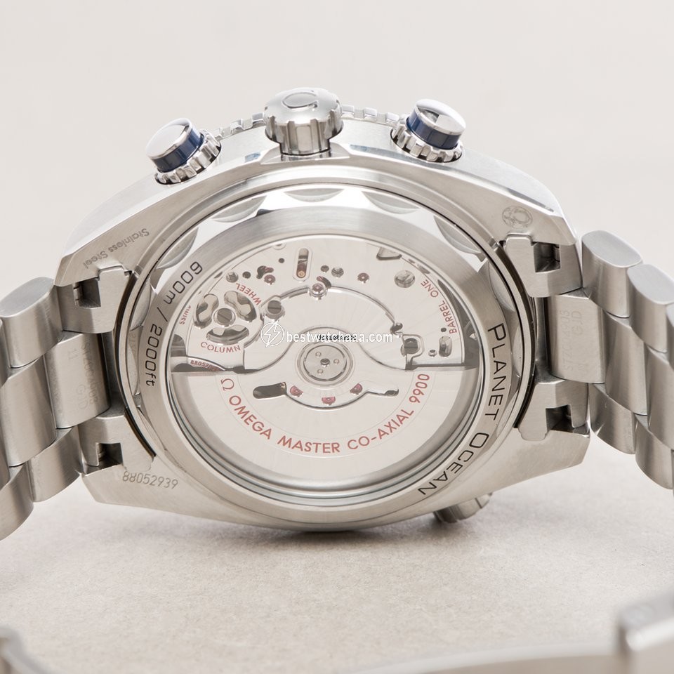 IMG_9081 Omega Seamaster Planet Ocean Chronograph Mens watch Unisex Automatic Steel 21530465103001 Replica 7
