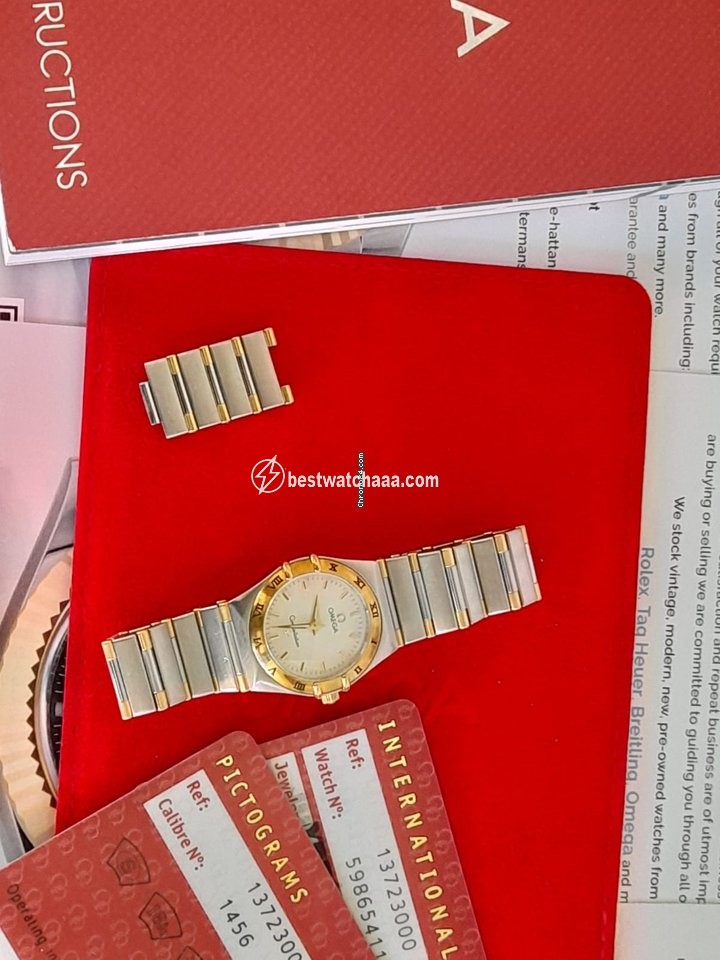 IMG_9081 Omega Constellation Womens watch Quartz Gold Steel 13723000 Replica 7