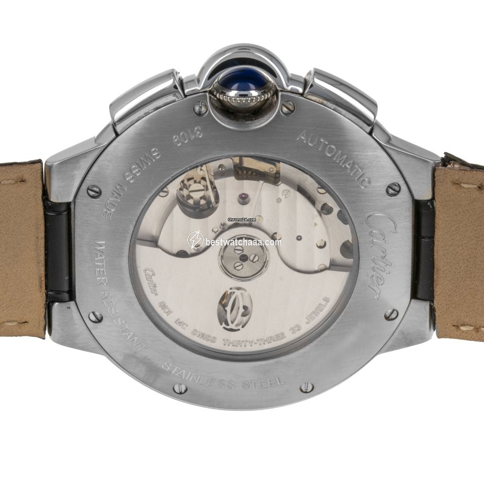 Cartier Ballon Bleu 44mm Mens watch Unisex Automatic Steel W6920003  3109 - gallery