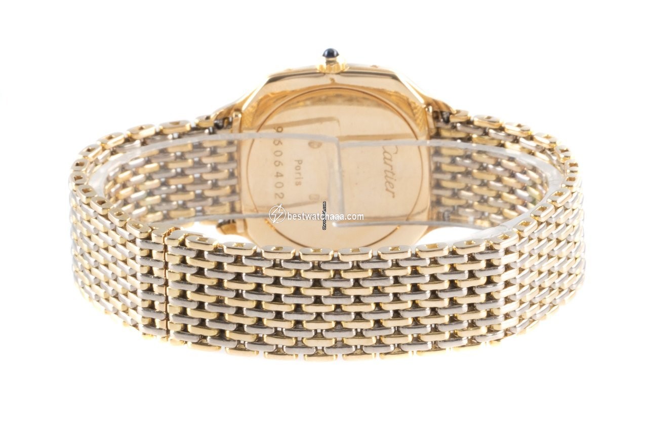 IMG_9081 Cartier Santos Dumont Womens watch Manual winding Yellow gold 9606 Replica 7