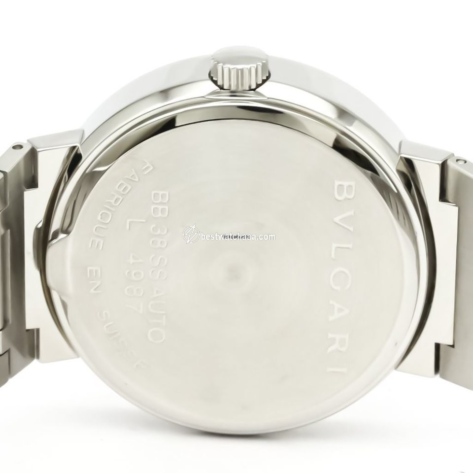 IMG_9081 Bulgari Bulgari Mens watch Unisex Automatic Steel BB38SS AUTO Replica 7