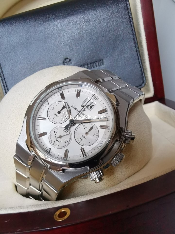IMG_9081 Vacheron Constantin Overseas Chronograph Mens watch Unisex Automatic Steel 49140-423A-8790 Replica 7
