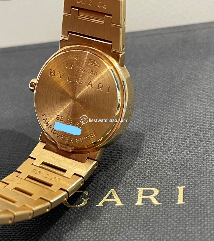 IMG_9081 Bulgari Bulgari Womens watch Quartz Yellow gold BB 26 GG Replica 7