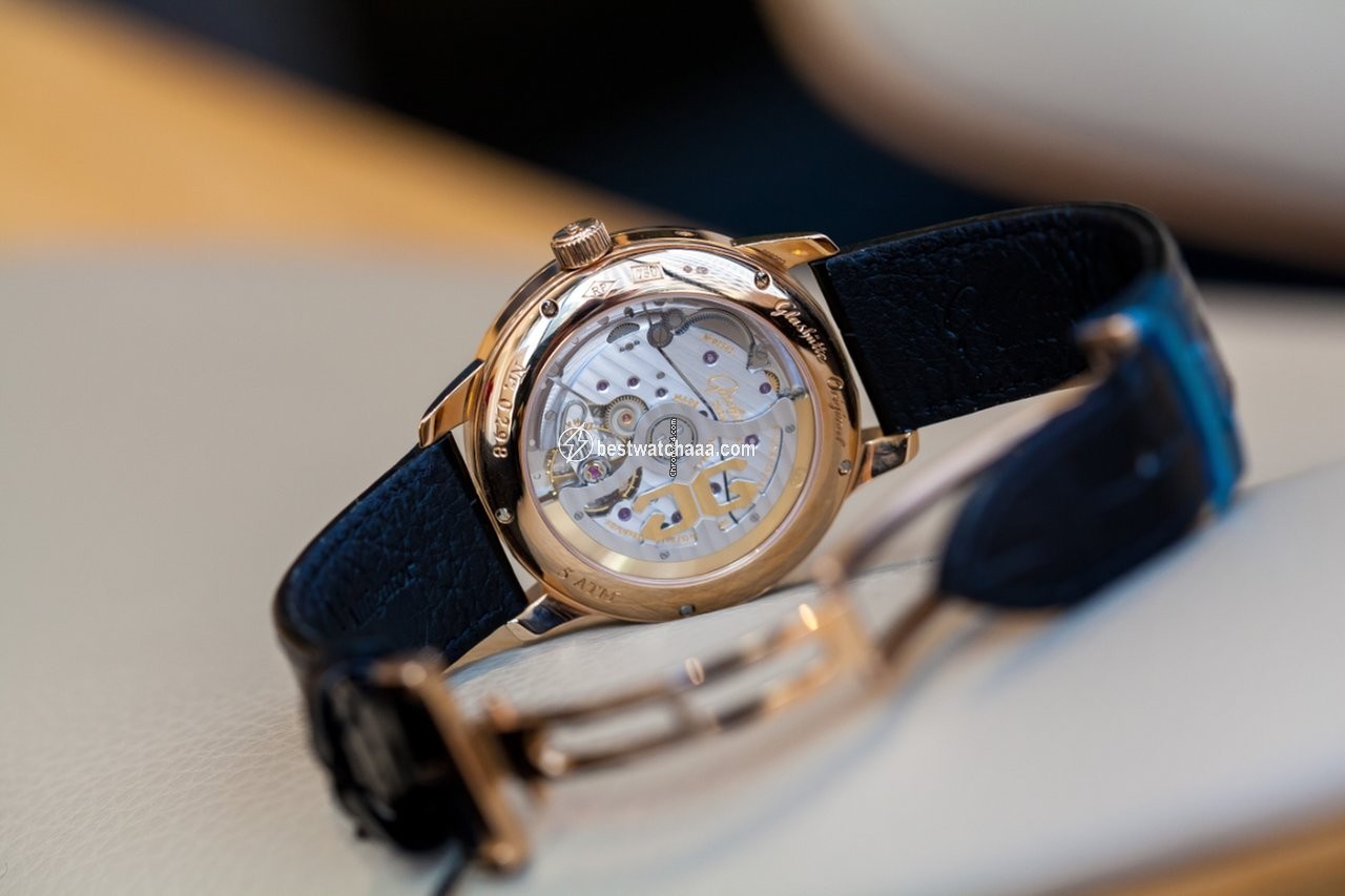 IMG_9081 Glashutte Original Senator Perpetual Calendar Mens watch Unisex Automatic Red gold 100-02-22-05-05 Replica 7