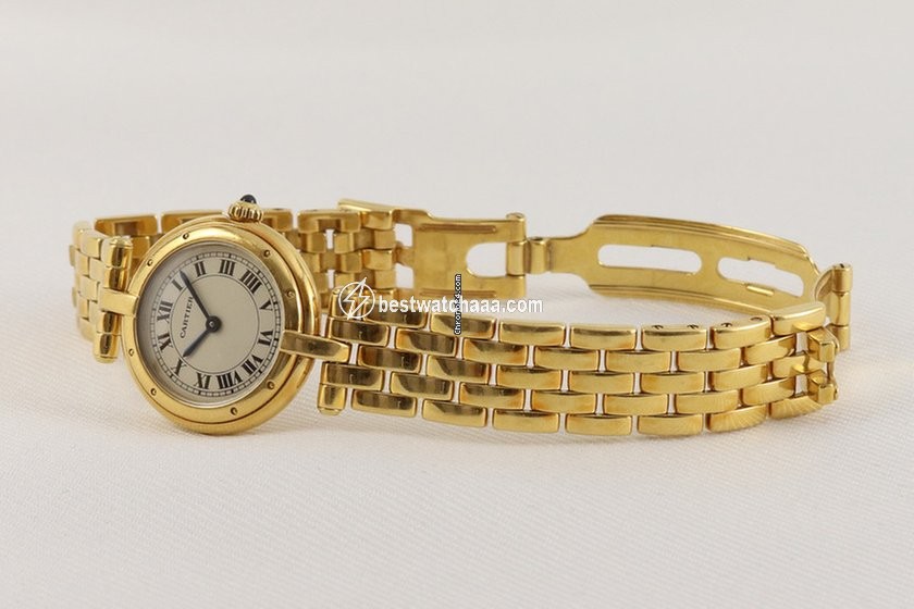 IMG_9081 Cartier Panthere Womens watch Quartz Yellow gold 8057921 Replica 7
