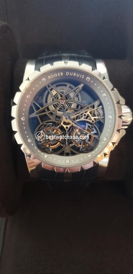 IMG_9081 Roger Dubuis Excalibur Mens watch Unisex Manual winding Platinum RDDBEX0269 Replica 7