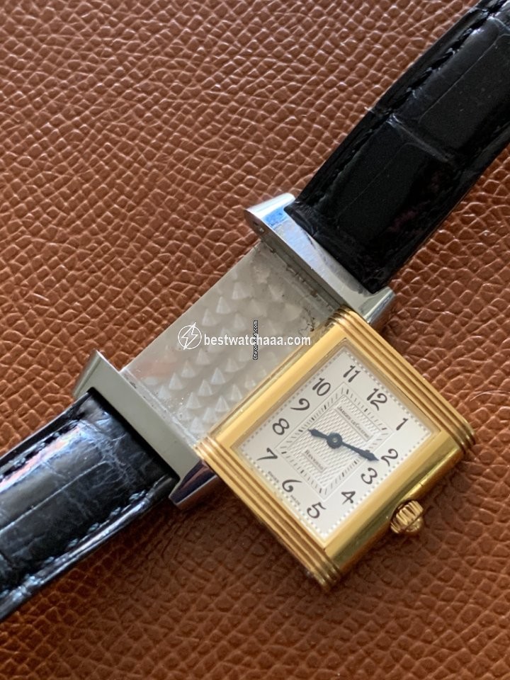 IMG_9081 Jaeger-LeCoultre Reverso Duetto Womens watch Manual winding Gold Steel 266.5.44 Replica 7