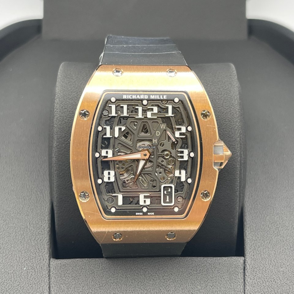 IMG_9081 Richard Mille RM 67 Mens watch Unisex Automatic Rose gold RM67-01 RG Replica 8