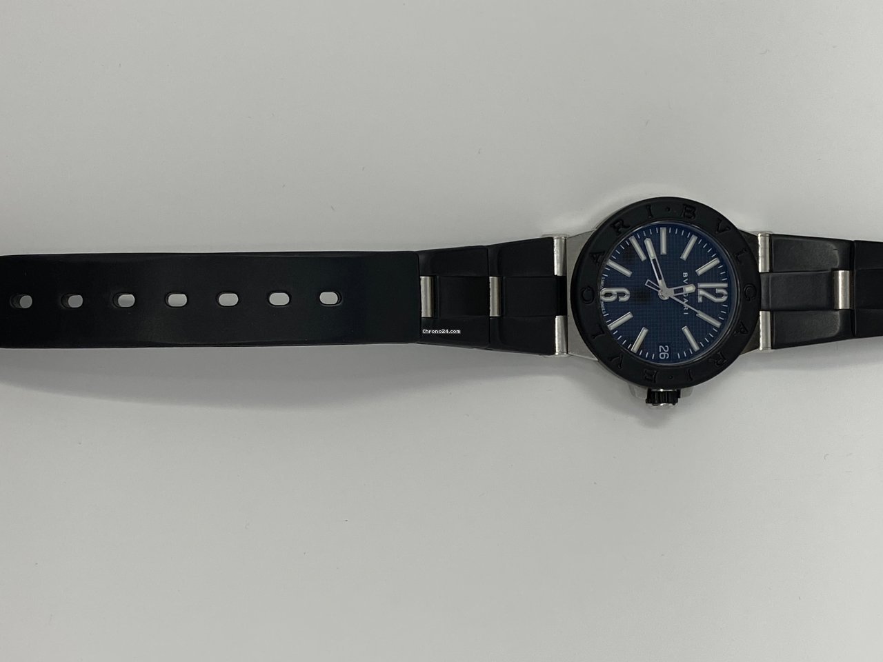 IMG_9081 Bulgari Diagono Womens watch Quartz Aluminum DG29SV Replica 8