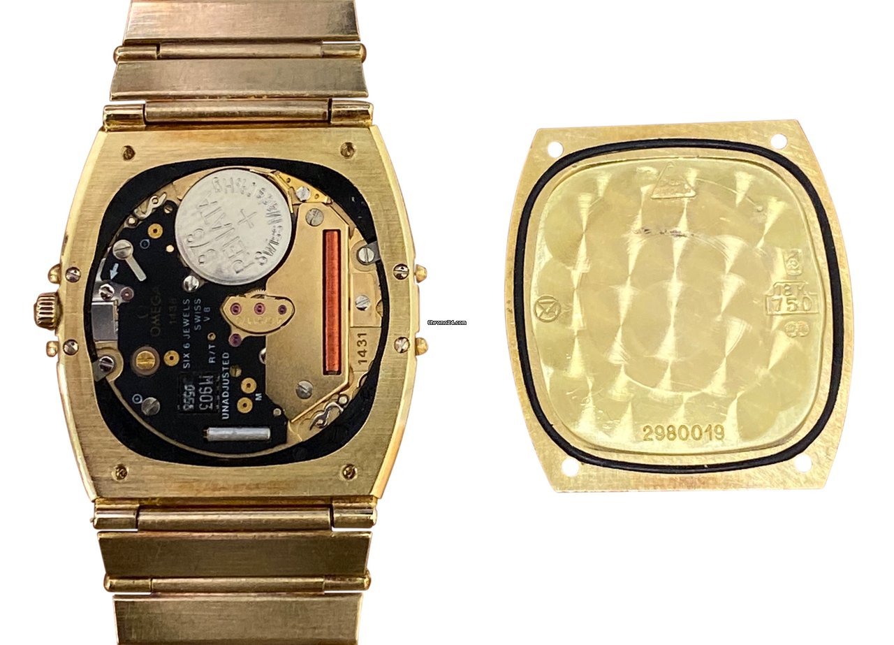 IMG_9081 Omega Constellation Quartz Mens watch Unisex Quartz Yellow gold 498.0019 Replica 8