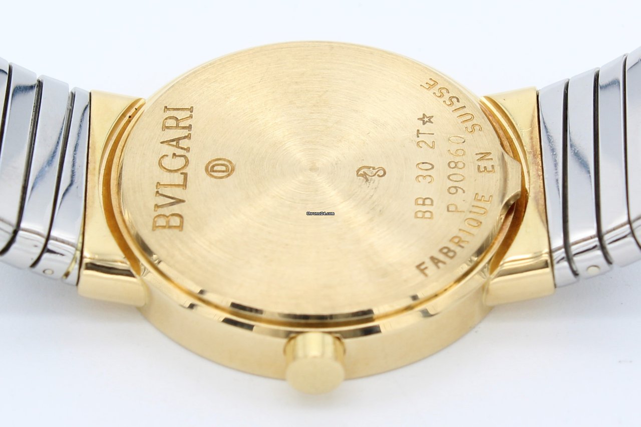 IMG_9081 Bulgari Bulgari Womens watch Quartz Yellow gold BB 30 2T Replica 8