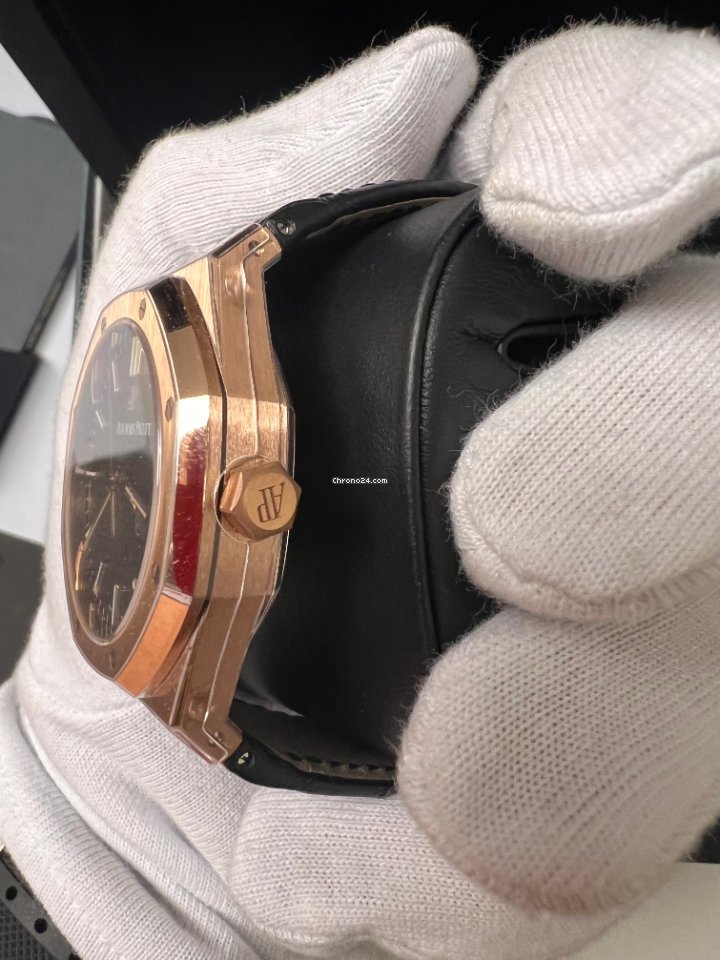IMG_9081 Audemars Piguet Royal Oak Mens watch Unisex Automatic Rose gold 15500OR.OO.D002CR.01 Replica 8