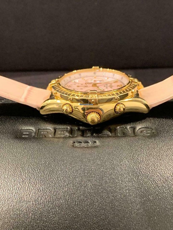 IMG_9081 Breitling Chronomat Womens watch Automatic Yellow gold K30012 Replica 8