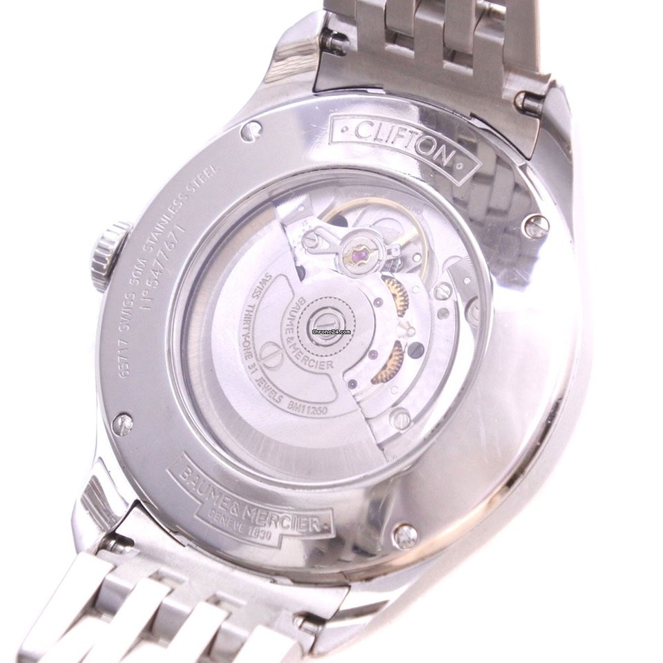IMG_9081 Baume & Mercier Clifton Mens watch Unisex Automatic Steel 65717 MOA10099 Replica 8