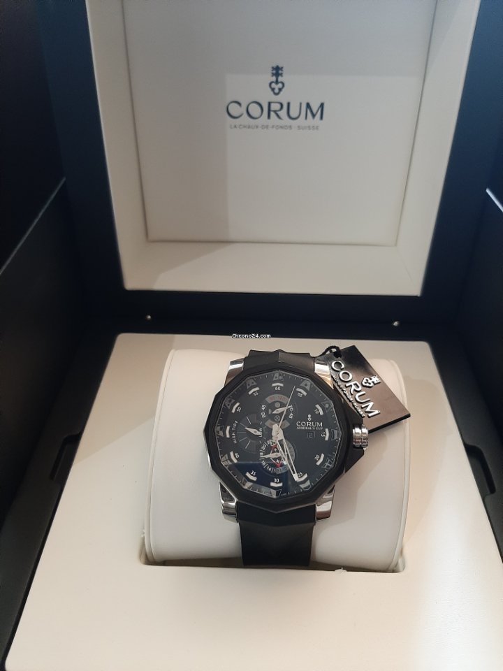 IMG_9081 Corum Admirals Cup Seafender Tides 48 Mens watch Unisex Automatic Titanium 277.931.06 0371 AN52 Replica 8